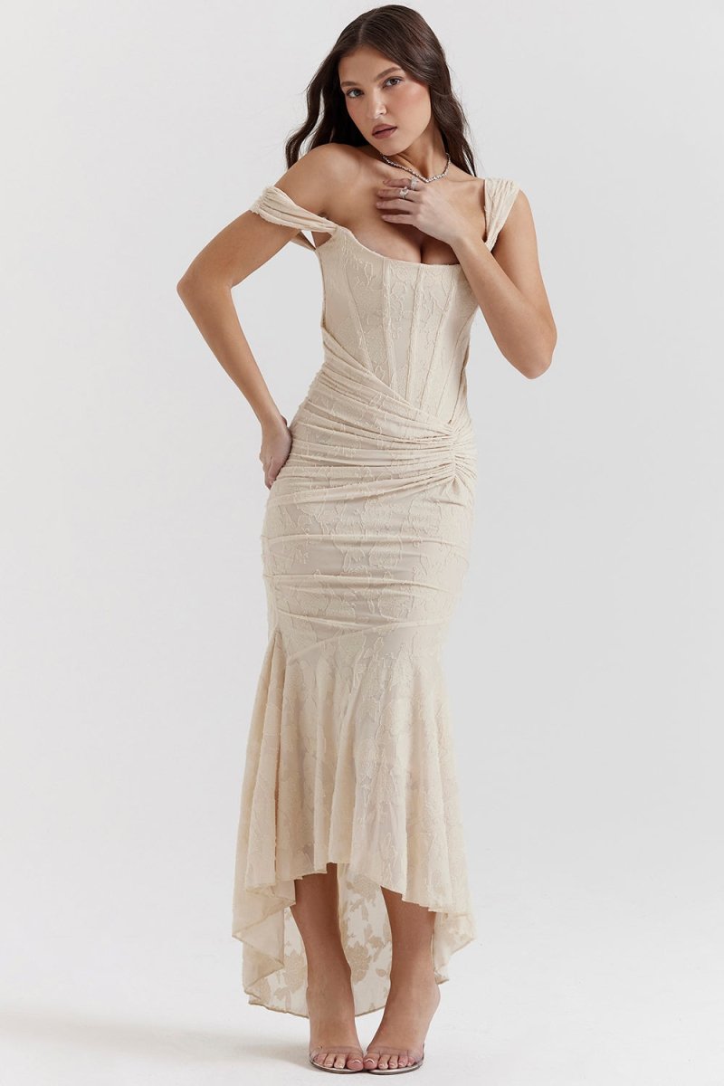 Sofia Long dress with corset - Isla Secrets