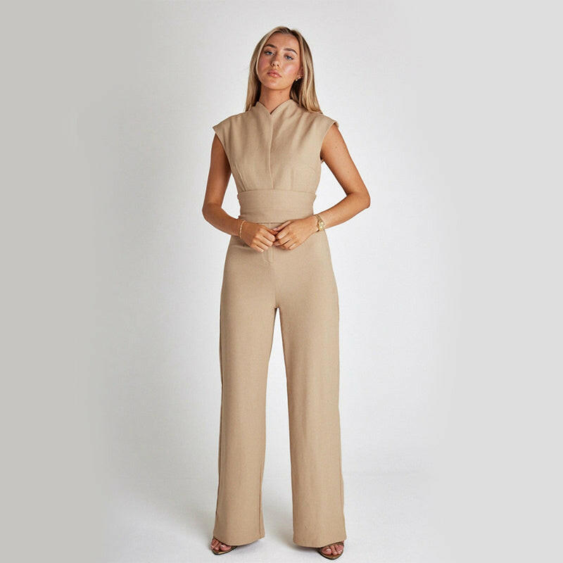 Yasmine Sleeveless jumpsuit with wide legs - Isla Secrets