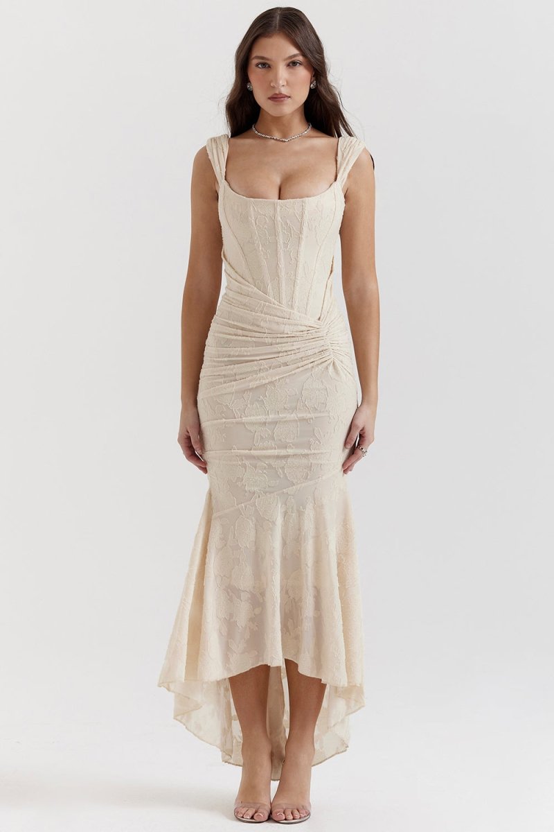 Sofia Long dress with corset - Isla Secrets